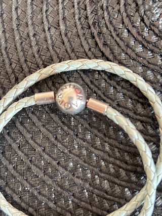Pulsera Pandora Cuero Trenzado Doble