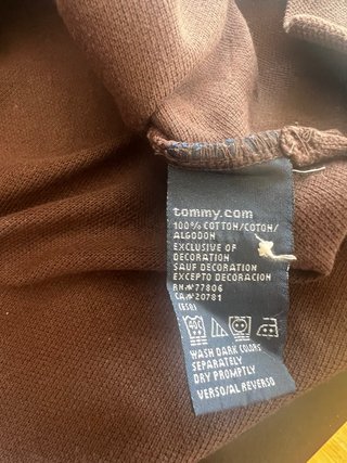 Polo Tommy Hilfiger Marrón Talla XL Ancho