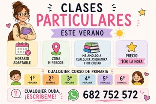 CLASES PARTICULARES EN VERANO!!!