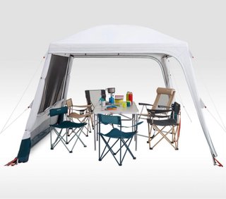 Carpa Camping 10 Personas Azul/Blanco