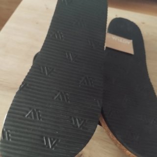 Sandalias Senda negras y plateadas talla 41