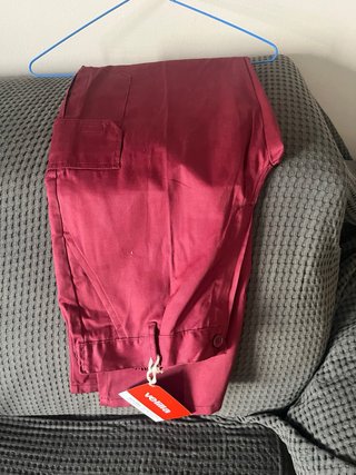 Pantalón de trabajo Velilla color granate talla 40