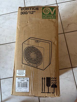 Vortice 300/12 Ventilatore da doppio/vetro, muro
