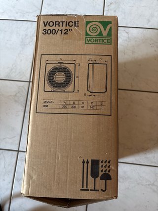 Vortice 300/12 Ventilatore da doppio/vetro, muro