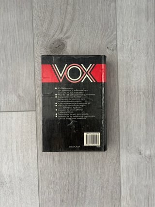 Vox Diccionario Manual De Sinonimos Y Antonimos...