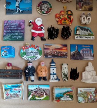 Calamite da frigo souvenir