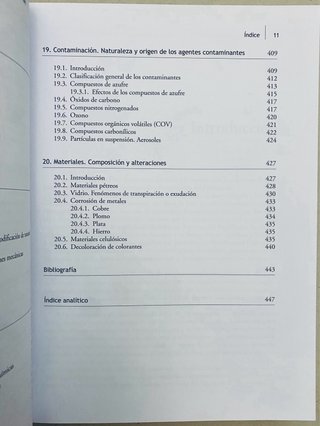 Fundamentos de química y física para la conserv...