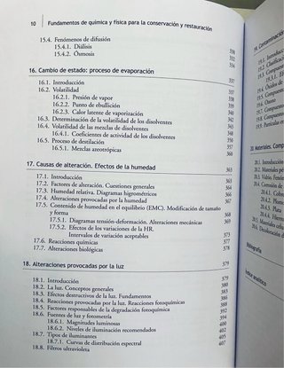 Fundamentos de química y física para la conserv...