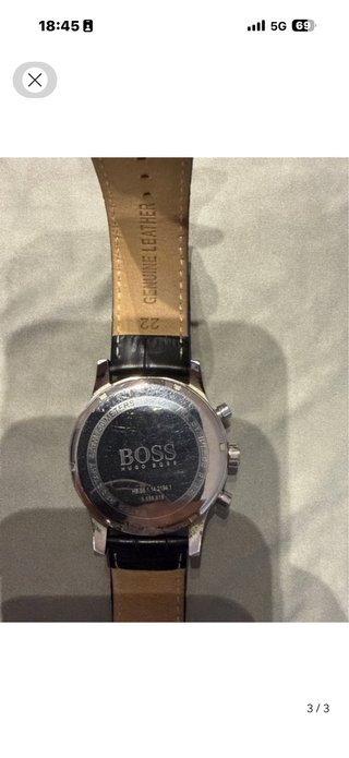 Reloj Hugo Boss Cronógrafo Plata y Negro