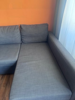 Sofá Cama Chaise Longue Gris Oscuro