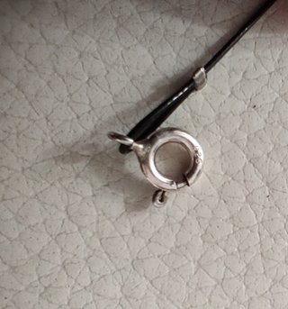 Collar Piedras Volcánicas Cierre Detalle