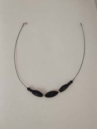Collar Piedras Volcánicas Cierre Detalle