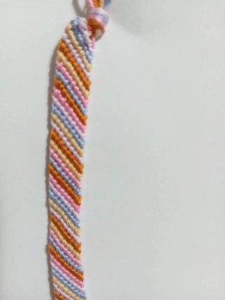 Braccialetto artigianale righe colorate multicolor