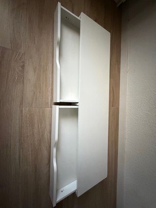 Mueble estrecho cajones blanco