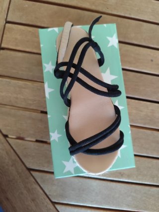 Sandalias niña Dospies negras