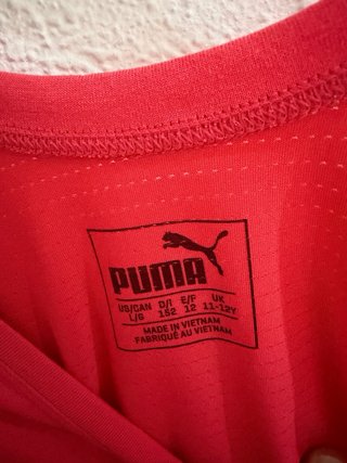 Camiseta Puma Rosa Niña Talla 12
