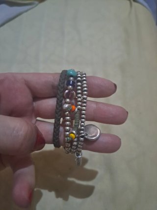 Pulsera Uno de 50 Multicolor y Plata