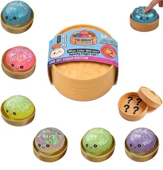 BOX 24 PCS Rainbow Mystery Bao Squishy Dumping Bun