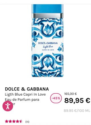 Dolce & Gabbana Light Blue Capri In Love Eau de Pa