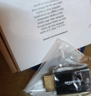 Adaptador HDMI a VGA AmazonBasics NUEVO