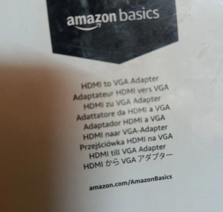 Adaptador HDMI a VGA AmazonBasics NUEVO
