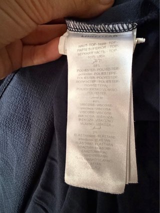 Camiseta Naf Naf azul marino Talla M