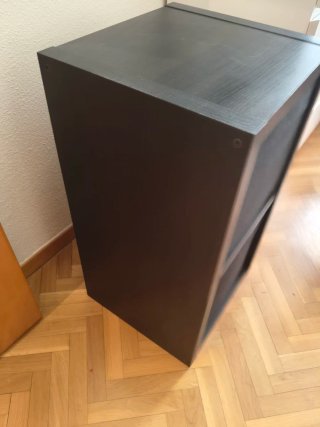 Estantería Kallax 2 cajones Ikea negro