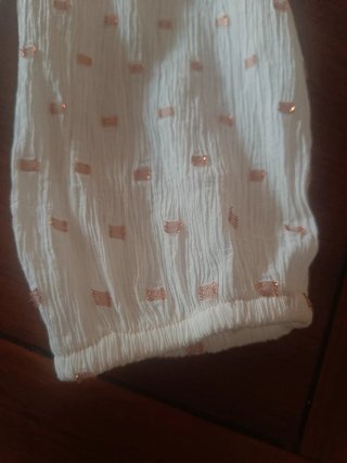 Camisa Scalpers blanca con motas en cobre