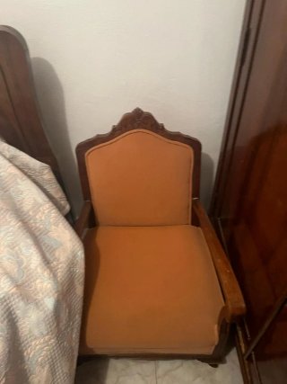 Dormitorio vintage madera