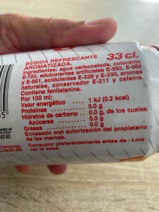 Lata Coca-Cola Light Vintage 1994