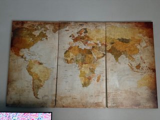 Mapamundi Vintage Decorativo