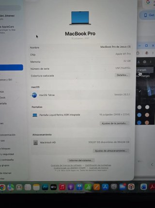 MacBook Pro 16 M1 Pro 32GB RAM 1TB SSD