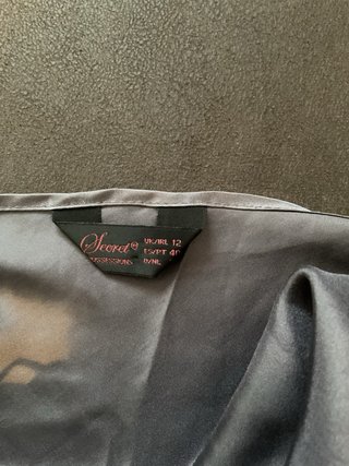 Camisón de seda plateado