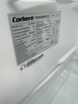 Nevera Corbero 180x54 con garantía
