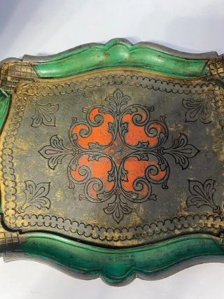 Vassoio Veneziano Vintage Decorato