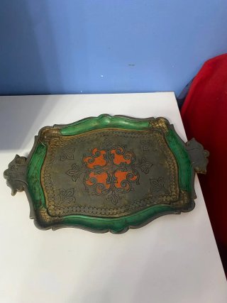 Vassoio Veneziano Vintage Decorato