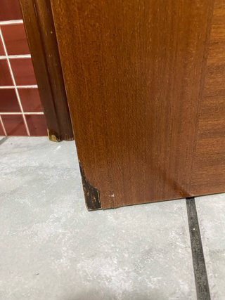 Puerta madera nogal
