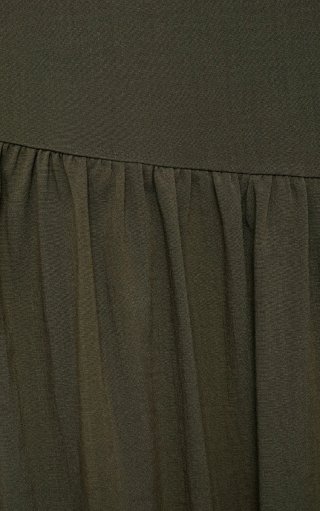 Vestido Mango verde asimétrico Nuevo