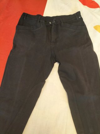 Pantalones de equitación negros talla L