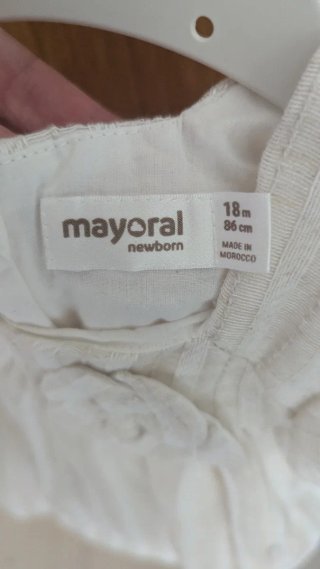 Vestido ceremonia crudo/blanco niña Mayoral 18 mes