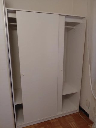 Armario blanco puertas correderas