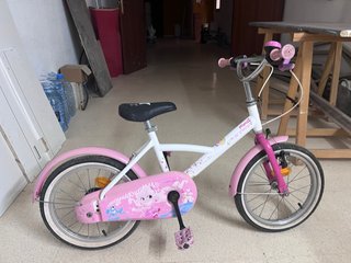Bicicleta infantil rosa 16 pulgadas