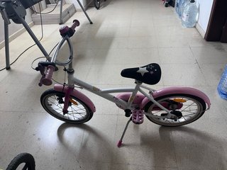 Bicicleta infantil rosa 16 pulgadas
