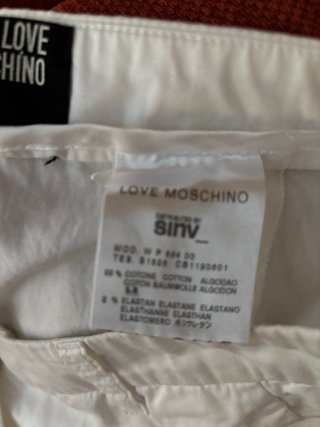 Pantaloni bianchi Moschino