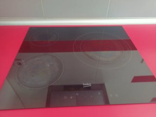 Lote 3 electrodomésticos:campana, vitro,horno