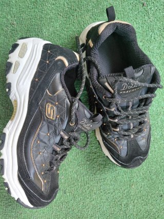 Zapatillas Skechers D'Lites Negro/Dorado