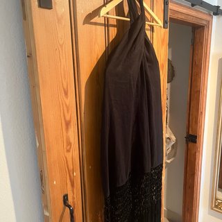 Vestido negro Nuevo De  flecos talla M Zara