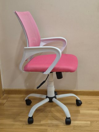 Silla de escritorio infantil/juvenil rosa