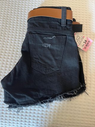 Shorts negros rotos Talla 34 (13-14 años)