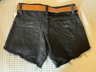 Shorts negros rotos Talla 34 (13-14 años)